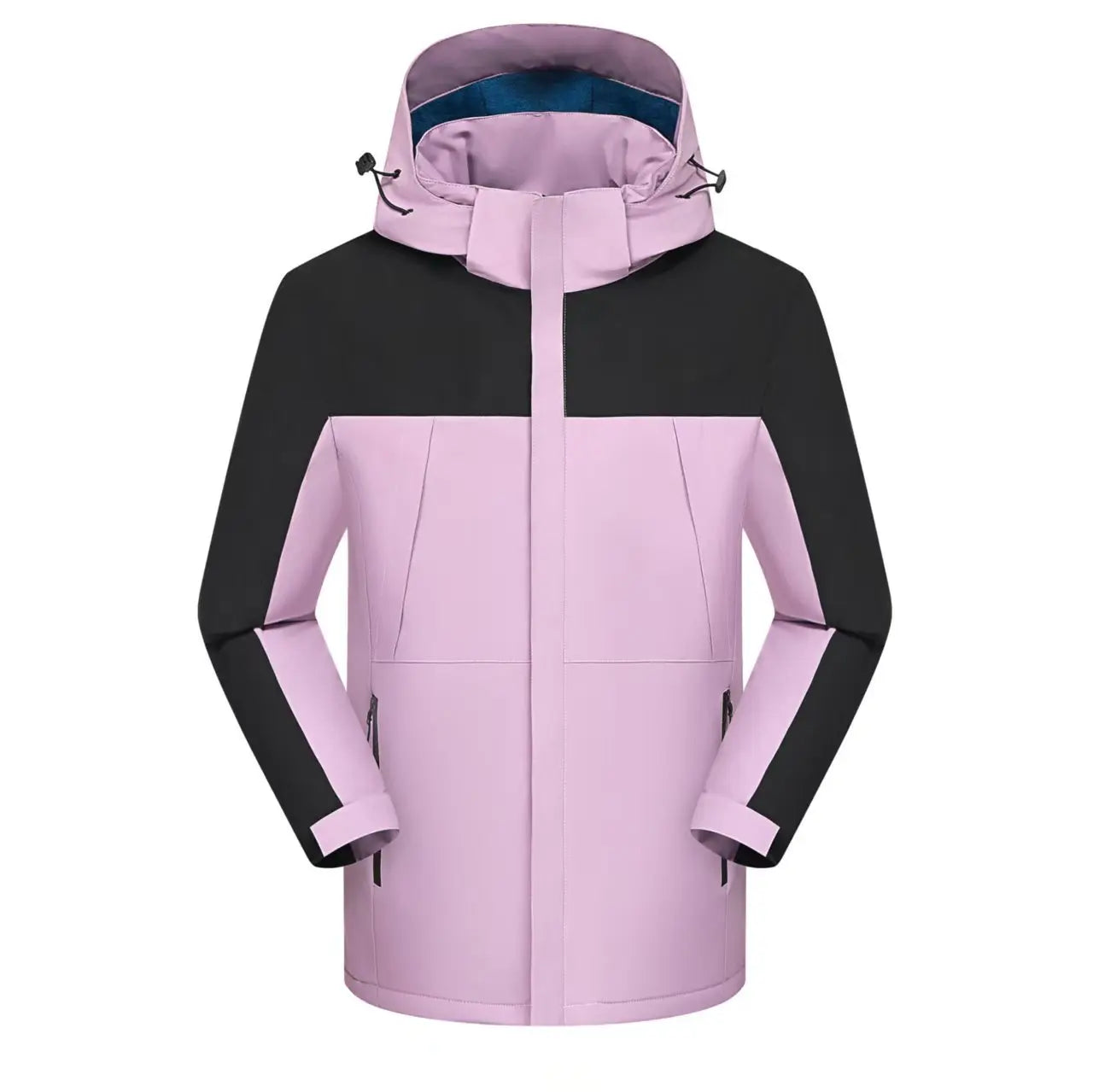 Unisex Outdoor Winter Fleece Jacket Breathable Water-Resistant Heat-Transfer Printed Anti-Bacterial Logo Stand Collar Zipper