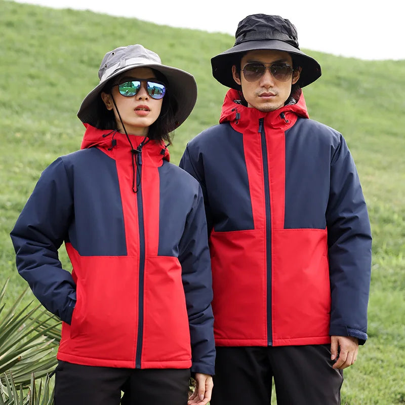 New Style Breathable Windproof and Waterproof Hooded Varsity Jacket for Autumn Winter Can Add Corporate Logo for Outdoor Wear