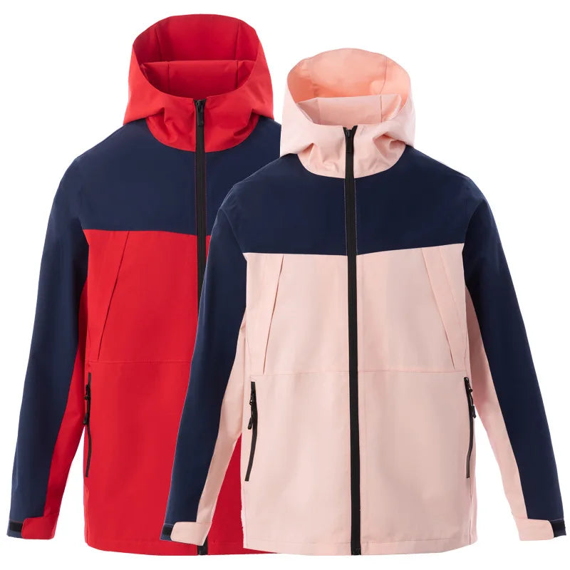 Autumn Winter Men's Single-Layer Assault Jacket Waterproof Windproof Coat Printed LOGO Outdoor Advertising Overalls-Wholesale