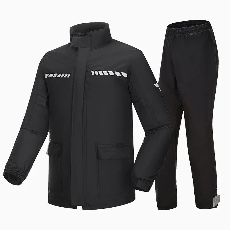 Men's Waterproof Motorcycle & Electric Car for Poncho Thickened Split Suit Raincoat for Riders Hiking-Storm-Proof