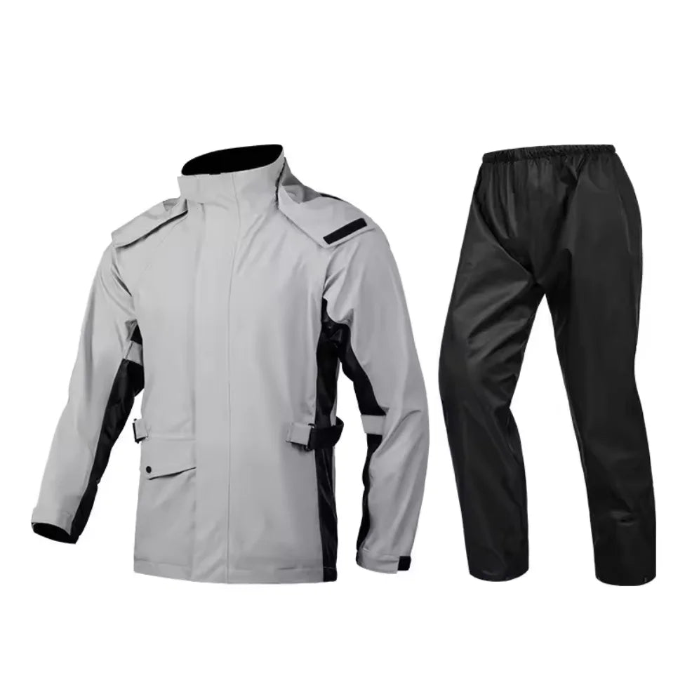 High Quality Motorcycle Raincoat and Rainpants Suit Waterproof and Heavy Rain-Proof for Rider Take-Away  Outdoor Jaket