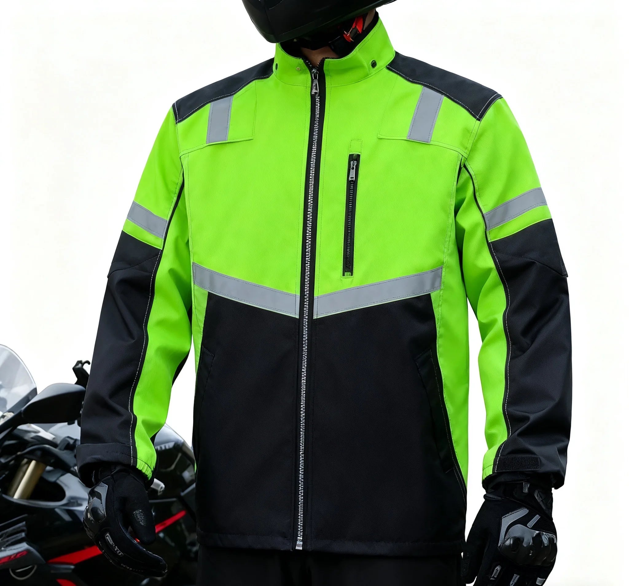 Outdoor Waterproof Motorcycle Clothing Reusable Raincoat and Windproof Suit Set Breathable for Climbing and Camping