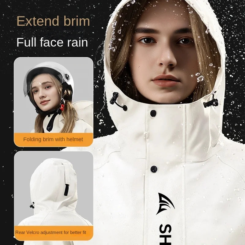 Outdoor Waterproof Oxford Cloth Single-person Windbreaker for Travel Raincoat Full Body Fashion