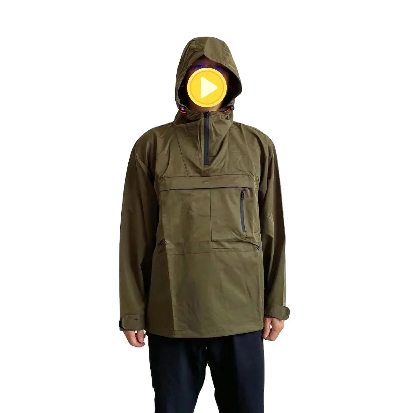 Men's High Raincoats Polyester Jacket Outdoor Activities Waterproof Windproof Fashionable POC Design Motorcycle Climbing Travel