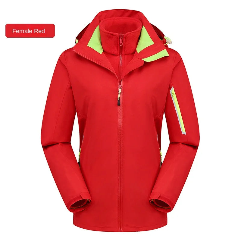 High-End Two-Piece Three-In-One Detachable Assault Clothing for Men Women Windproof Rainproof Breathable Autumn Fashion for