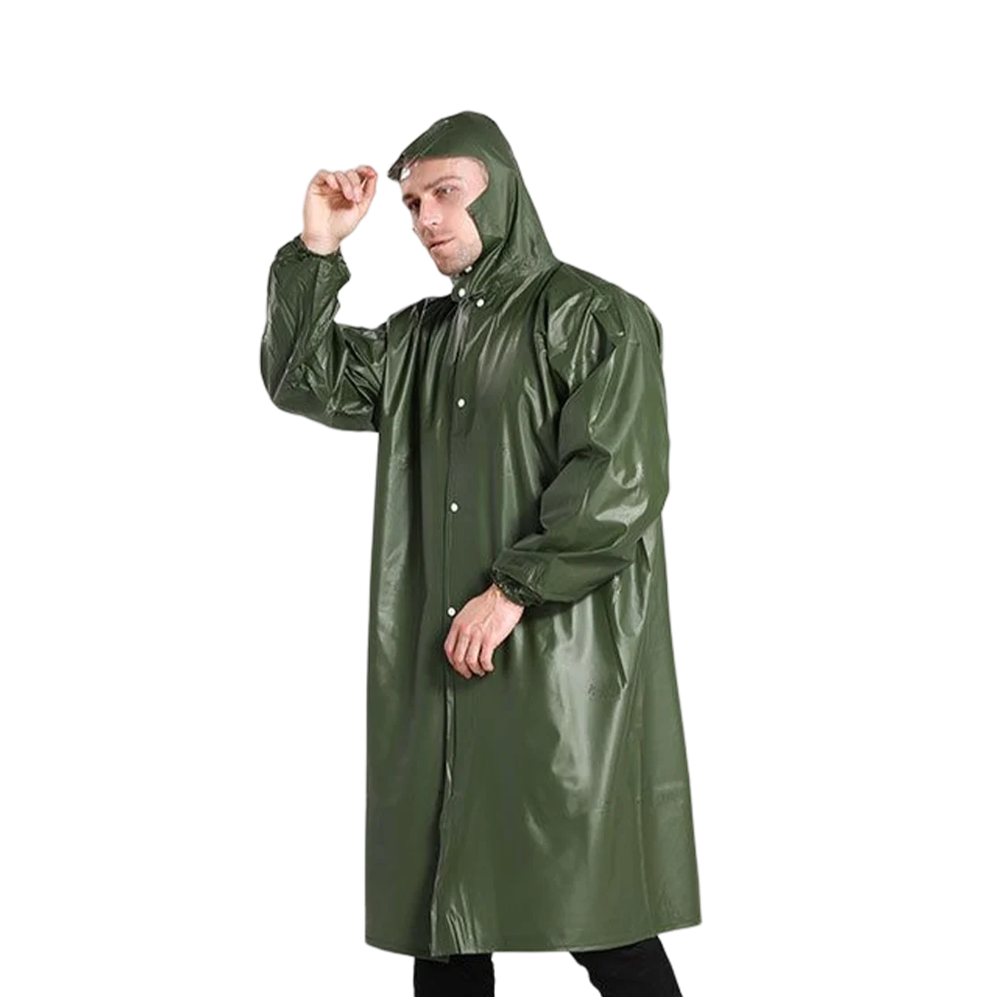 Wholesale Thickened Reflective Rain Gear  Long Raincoat