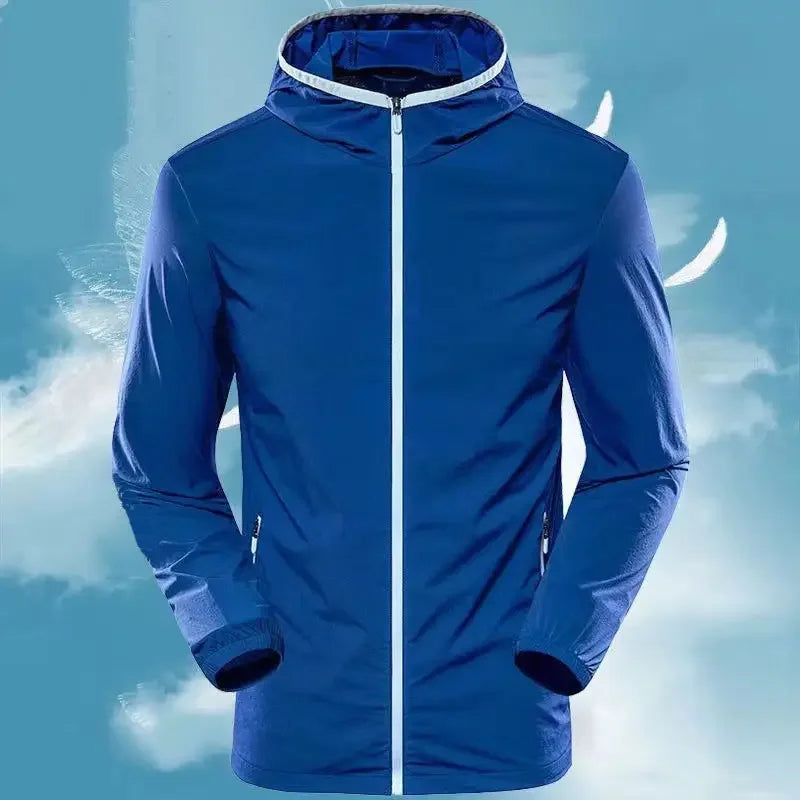 OEM/ODM Custom Waterproof Rain Windcheater Track High Quality Full Zip Softshell Windbreaker Men
