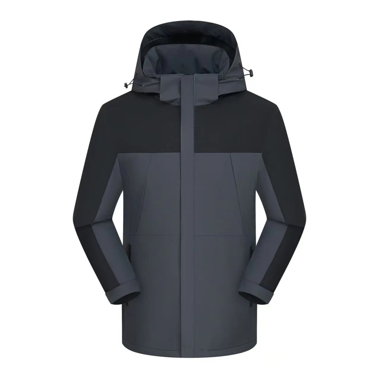 Unisex Outdoor Winter Fleece Jacket Breathable Water-Resistant Heat-Transfer Printed Anti-Bacterial Logo Stand Collar Zipper