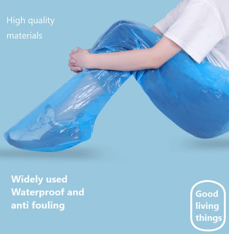 Amusement Park Outdoor Travel Portable Foot Bag Thickened Wear Resistant Sealing Foot Long Rainpants