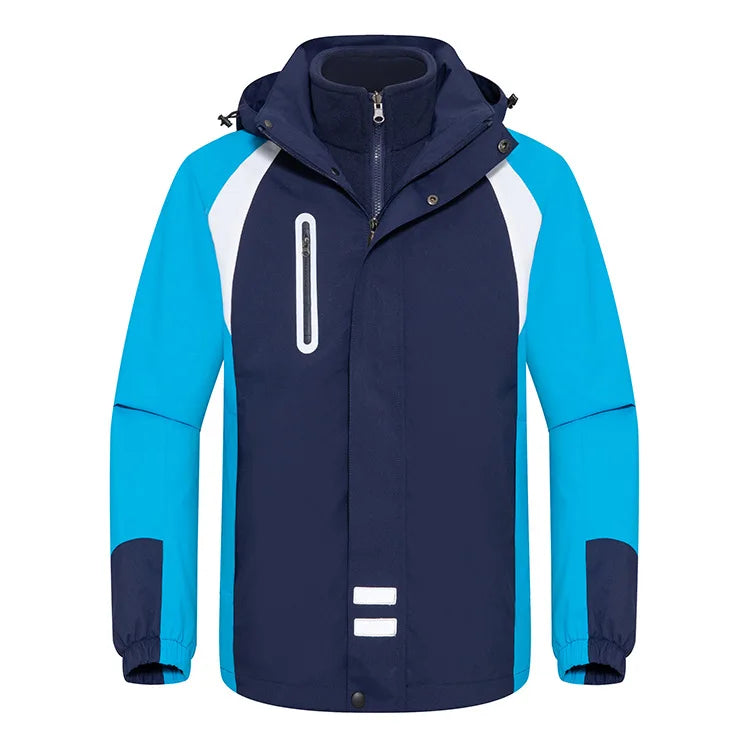 Cold-Proof Fleece-Lined Two-Piece School Uniform Primary Secondary Students' Autumn Winter Coat for Kindergarten Garden for