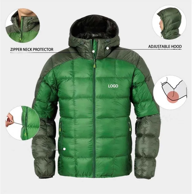 Factory Customized Hooded Puffer Jacket Windproof Thick Winter Cotton Padded Jacket for Men&Women Loose Casual Hooded