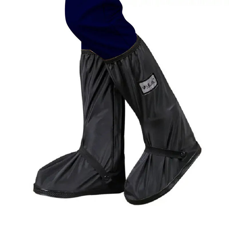 Rain Boots Cover Waterproof Winter Motorcycle Shoe Cover High Height Reusable PVC Breathable Lightweight Anti-slip