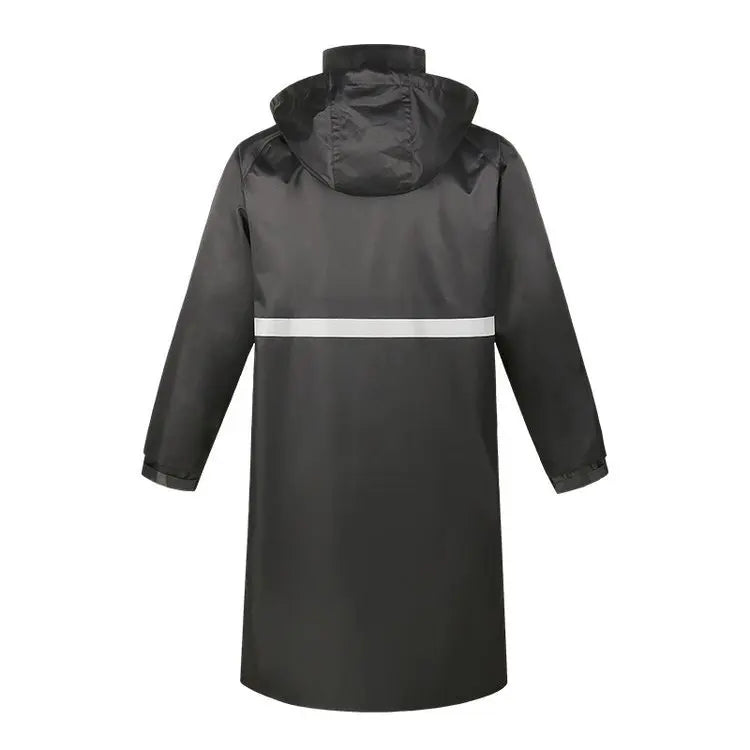 Overall Rain Coat Waterproof Rain Poncho  Full Length Rain Jacket With Reflective Tape