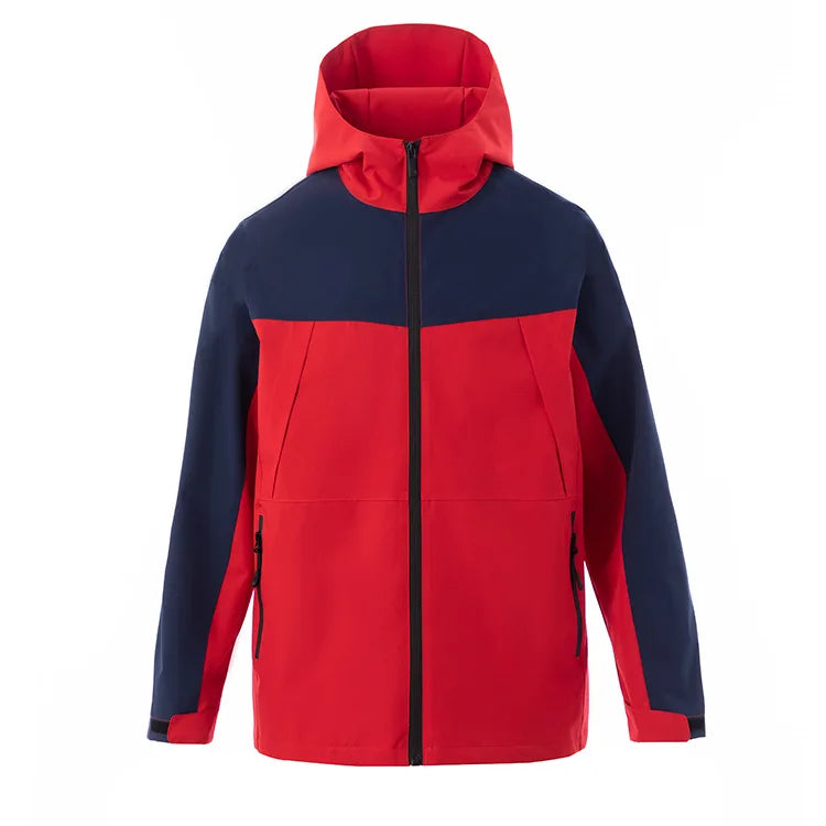 Autumn Winter Men's Single-Layer Assault Jacket Waterproof Windproof Coat Printed LOGO Outdoor Advertising Overalls-Wholesale