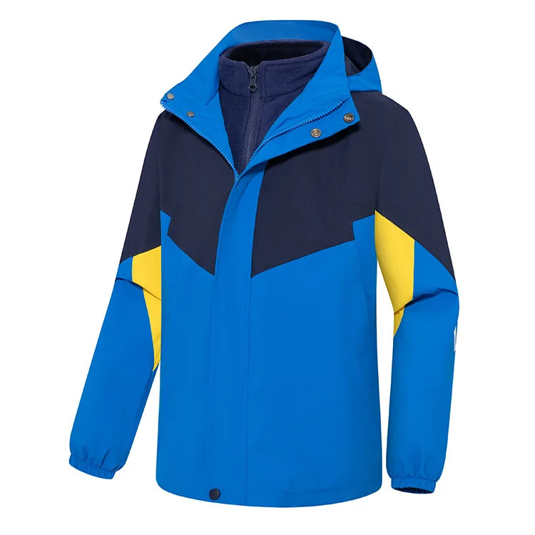 Cold-Proof Fleece-Lined Two-Piece School Uniform for Primary Secondary Students Rustic Kindergarten Garden Clothes Autumn Winter