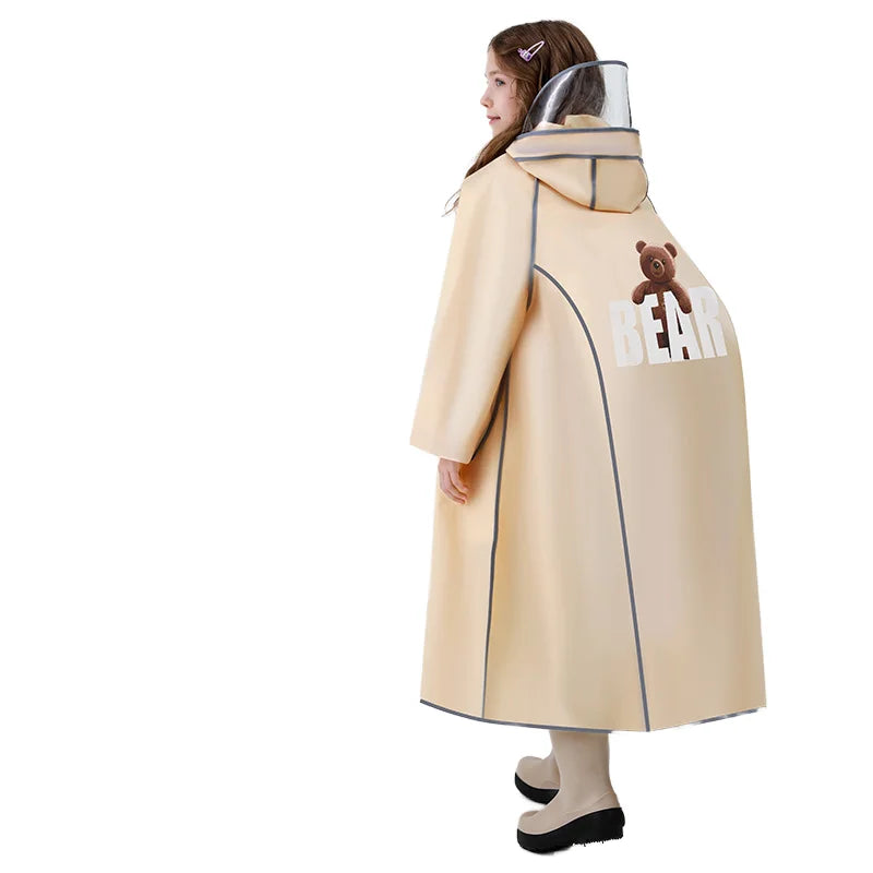 Single-Person Reusable Eco-friendly Waterproof EVA for Children's Raincoat for Travel Outdoor Use Motorcycle/Electromobile