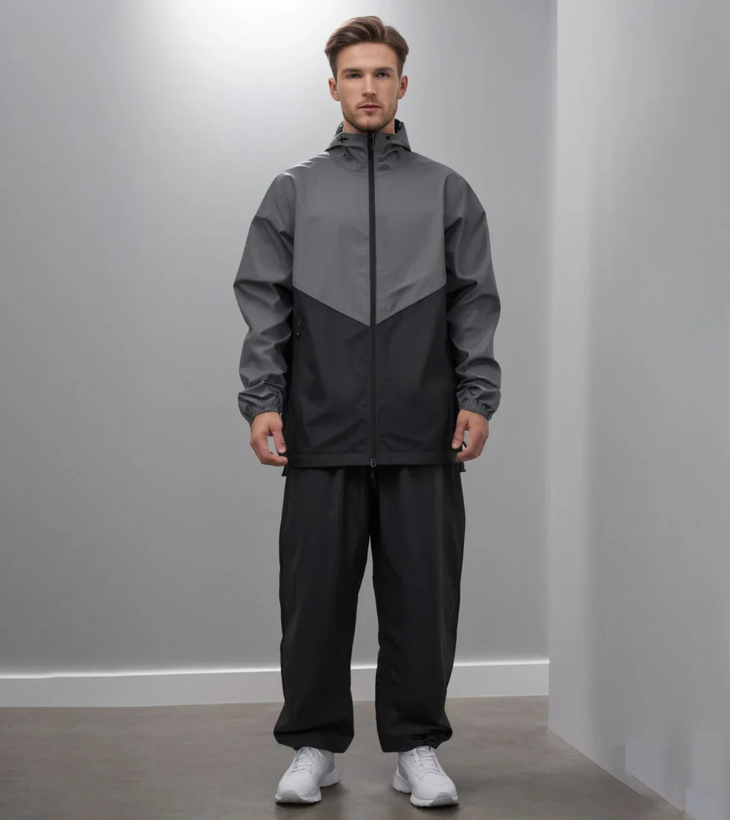 High Reflective Waterproof Cycling Raincoat Suit Hood Jacket Pants Rain Coat Visible Protection Riders Rain Cape for Motorcycle