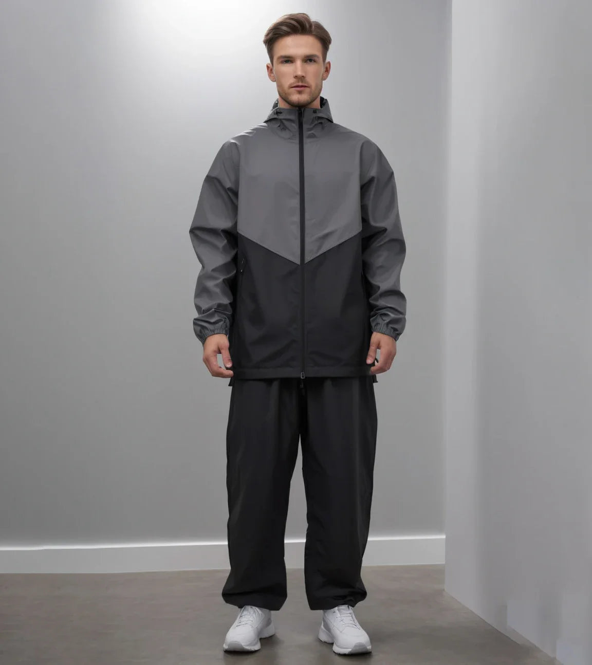 High Reflective Waterproof Cycling Raincoat Suit Hood Jacket Pants Rain Coat Visible Protection Riders Rain Cape for Motor Cycle