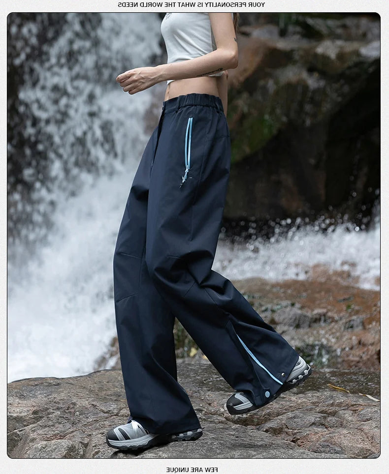 Women's High Waist Quick-Drying Breathable Climbing Pants-Thin Windproof Waterproof Casual Outdoor Sports Pants for Hiking