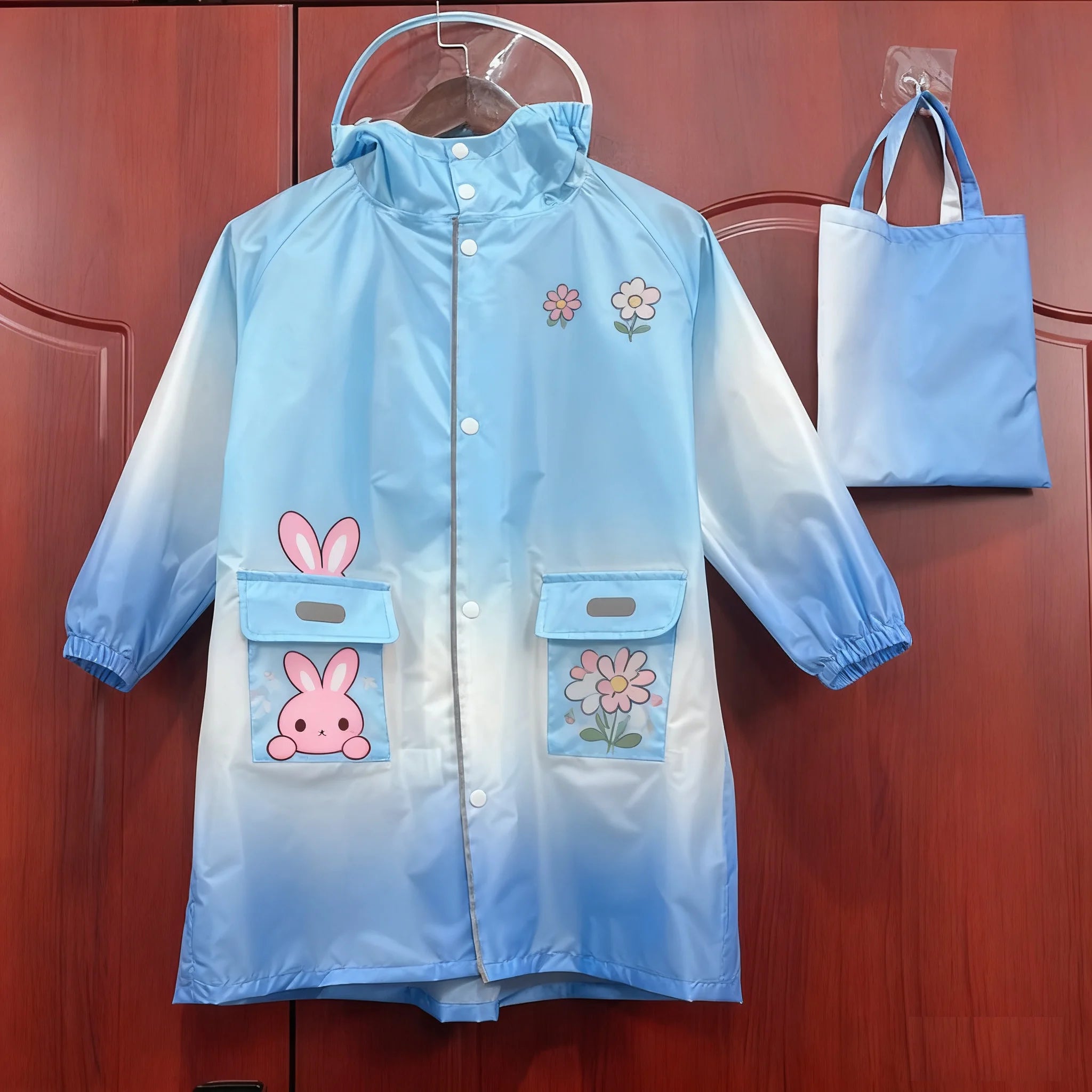 2025 Trend Lightweight Reusable Cartoon Raincoat for Kids Boys Girls Waterproof Windproof Rain Poncho for Middle Large Children