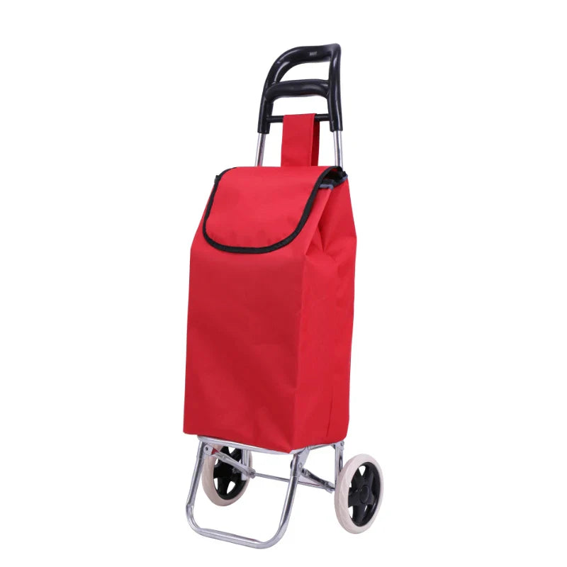 Customizable Fashionable Outdoor Trolley Shopping Bag Waterproof Foldable Design Easy Carry Rainy Days Adults Use Giveway