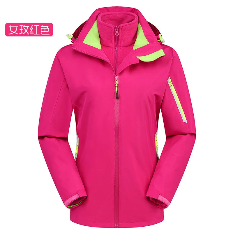 High-End Two-Piece Three-In-One Detachable Assault Clothing for Men Women Windproof Rainproof Breathable Autumn Fashion for