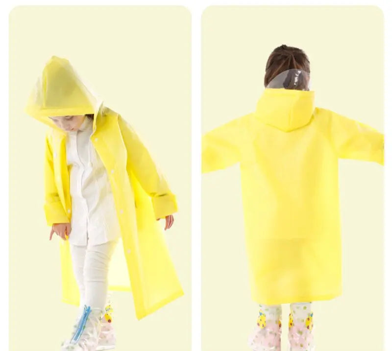 Fashionable EVA Waterproof Rain for for Boys Girls Children-Simple Design for Outdoor Camping & Tour Rainy Days