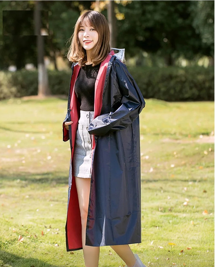 Custom Logo Printed Poncho Outdoor Rainproof Waterproof Raincoat With Thickened Oxford Cloth PVC Coating One Size Fits All Tours