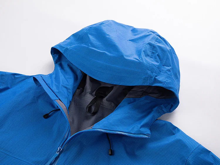 3-Layer Laminated Breathable Rain Jacket with Rain-Proof Pants Stay Dry and Comfortable in Wet Weather