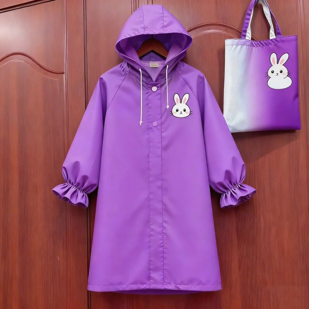 2025 New Lightweight Waterproof Raincoat for Boys Girls Children's Kindergarten Rain Poncho Cartoon Style Breathable Rain Gear