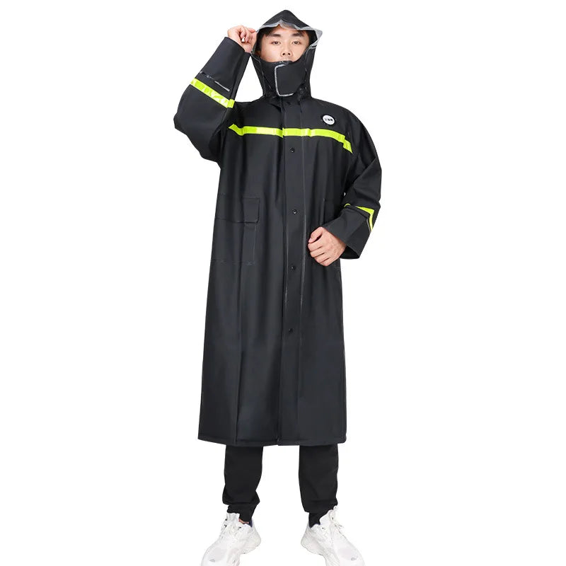 Custom Factory Price Oxford Cloth Waterproof Rain Coat With Reflective Stripes Highly Waterproof Rain Jacket Raincoat for Adults
