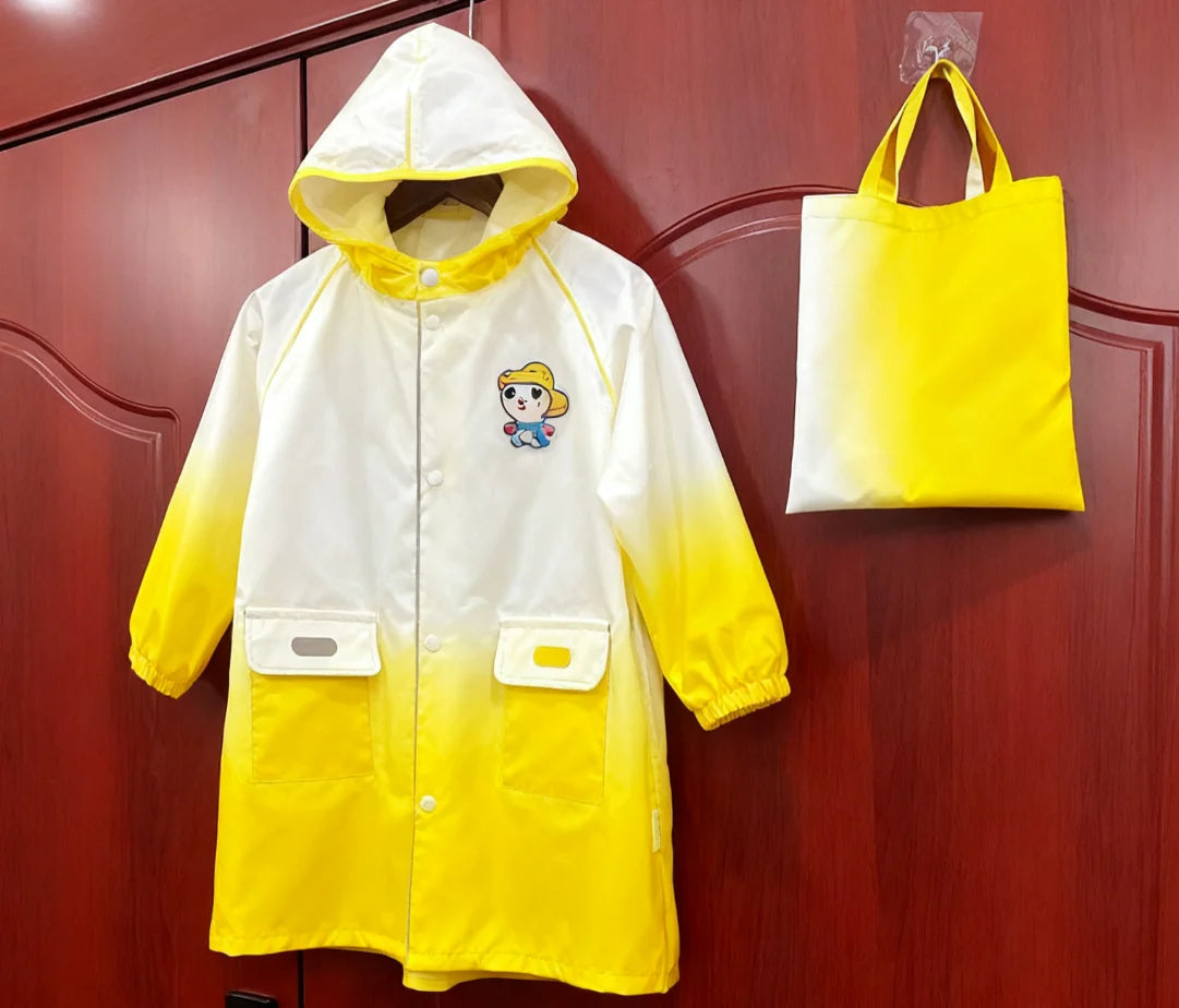 2025 New Lightweight Waterproof Raincoat for Boys Girls Children's Kindergarten Rain Poncho Cartoon Style Breathable Rain Gear