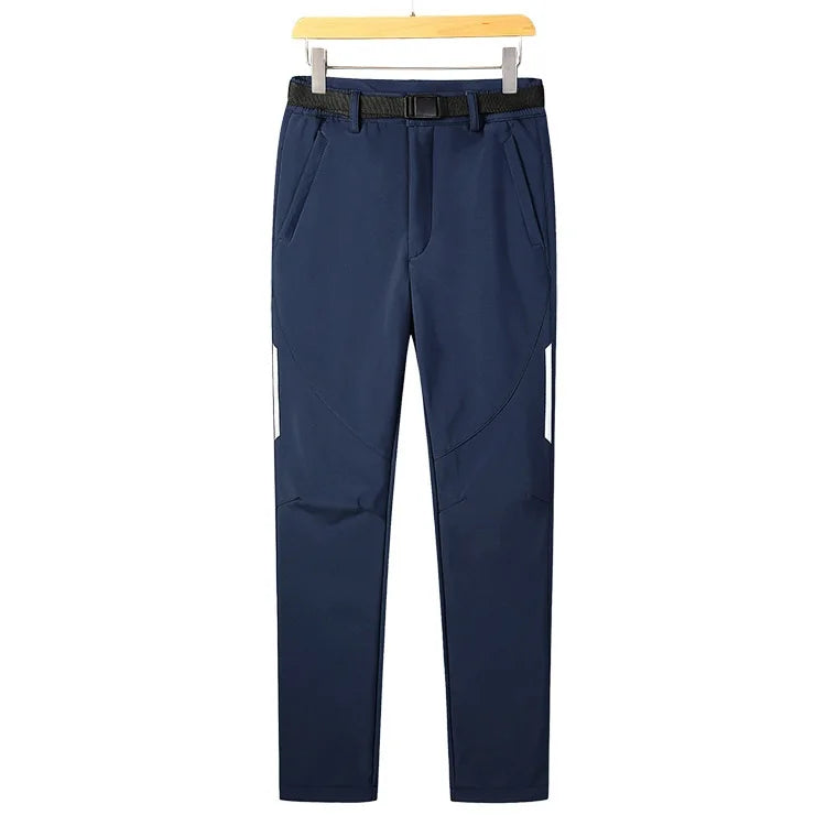 Men's & Women's Outdoor Sports Soft shell Pants Autumn Winter Waterproof Windproof Breathable Trousers Fleece Thick Elastic Warm