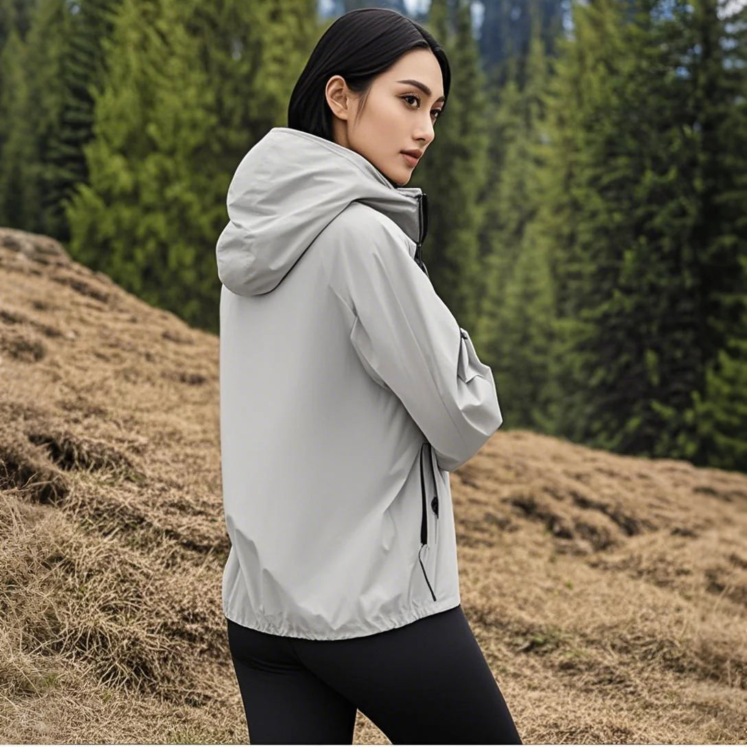 Women's Lightweight Waterproof Rain Jacket Raincoat for Summer Golf Jacket  Outdoor Adventures Walking Hiking Travel Windbreaker