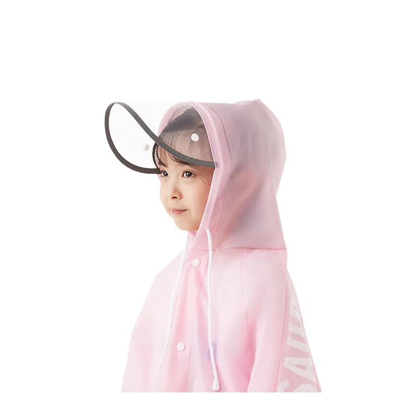 New Style Waterproof EVA Raincoat for Kids Teenagers Fashion Cartoon Animal Print Poncho School Hiking Fashionable Children