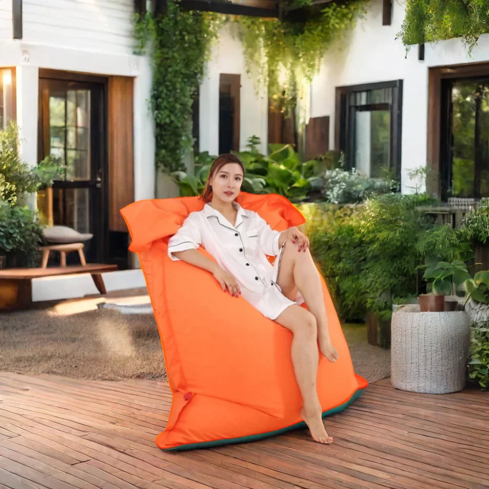 Custom Large Modern Waterproof Bean Bag Lounger Lightweight Outdoor Furniture for Garden Patio Hotel Park & Bedroom Use