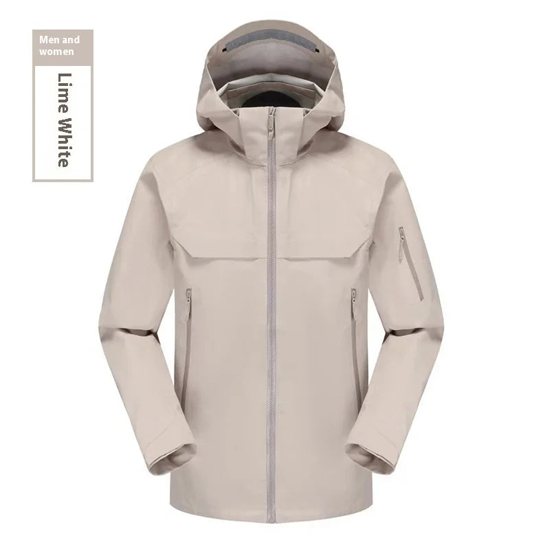 Full-Pressure Glue Hooded Windbreaker Jacket for Spring Autumn Single-Layer Assault Breathable Thin Full Pressure