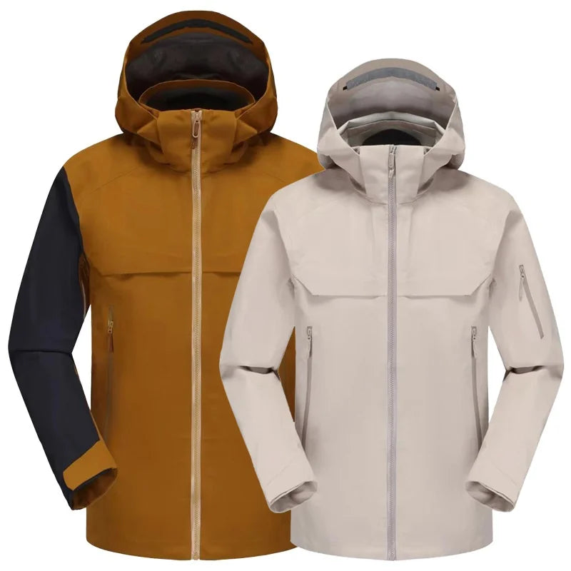 Full-Pressure Glue Hooded Windbreaker Jacket for Spring Autumn Single-Layer Assault Breathable Thin Full Pressure