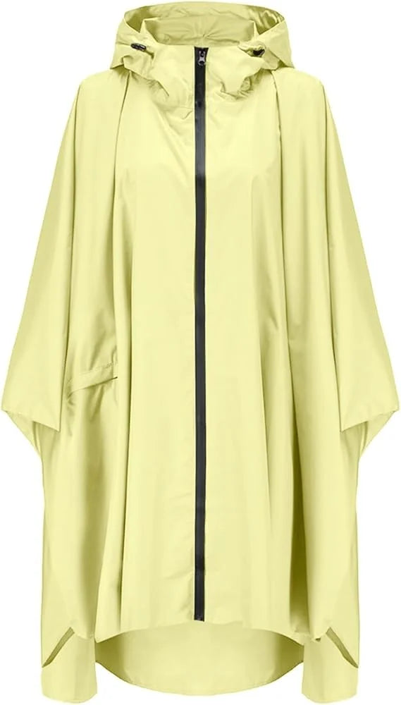 Raincoat Women Lightweight Waterproof Rain Jackets Women Outdoor Windbreaker Rain Jacket Coat Hooded for Adults With Pockets