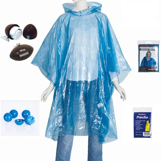 Factory Disposable Drawing Hood Fashion Assorted Colors Rain Poncho Disposable Raincoat