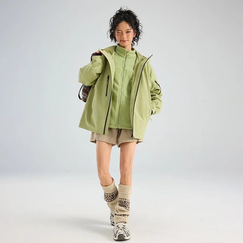 High Quality Waterproof Hard Shell Rain Jacket Unisex Windproof Outdoor Climbing Stand Collar Zipper 3XL Motorcycle Riding