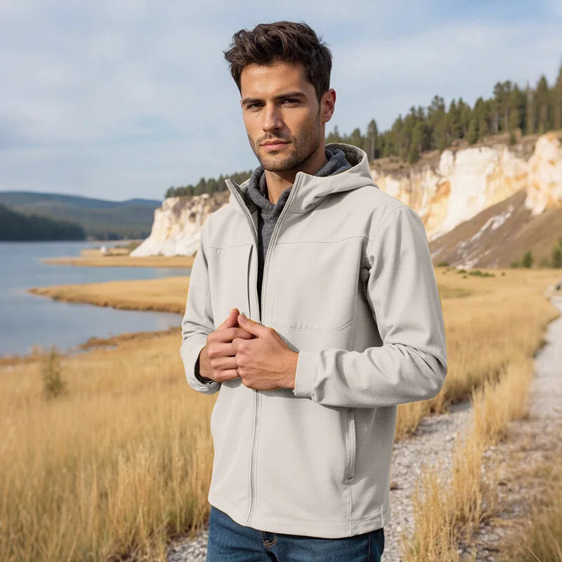 Winter Outdoor Soft Shell Windproof Waterproof Warm Men's Women's Mountaineering Hiking Heat Sealing  100% Polyester Jacket