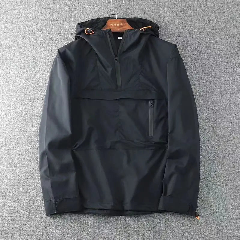 Men's High Raincoats Polyester Jacket Outdoor Activities Waterproof Windproof Fashionable POC Design Motorcycle Climbing Travel