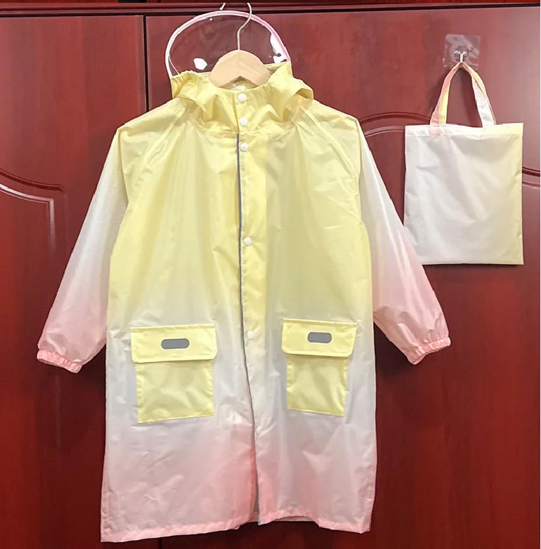 2025 New Lightweight Waterproof Raincoat for Boys Girls Children's Kindergarten Rain Poncho Cartoon Style Breathable Rain Gear
