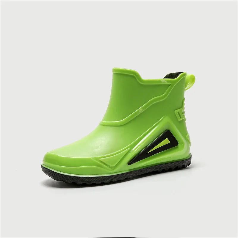 European Men's Waterproof Rubber Shoes Thick-Soled Anti-Slip for Fishing Kitchen Work Rain-Proof for Summer Adults