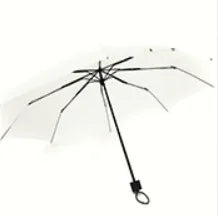 Wholesale Fashion Character Fashionable Wooden Handle Umbrella 6K Panels Printed Logo Plain White Fabric Sun Umbrella for Kids