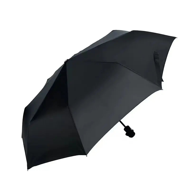Sunny and Rainy Umbrella  Three Folding Umbrella With Blacking Coating