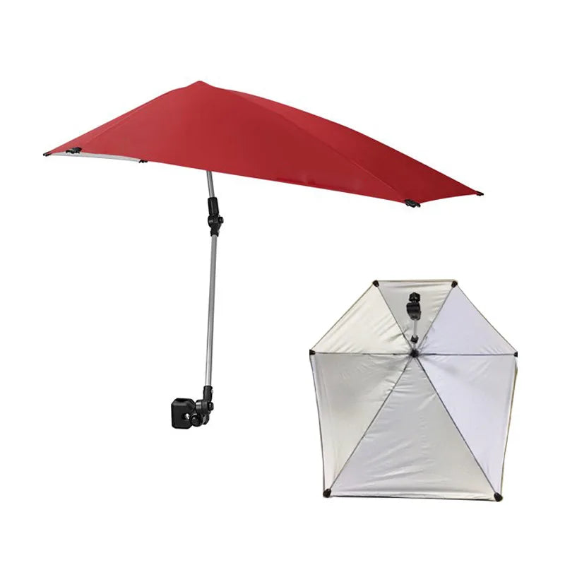 Adjustable Beach Umbrella Universal Clamp Travel-friendly Fabric Camping Shelters Outddoot Paraguas Outdoor Activities Logo Gift