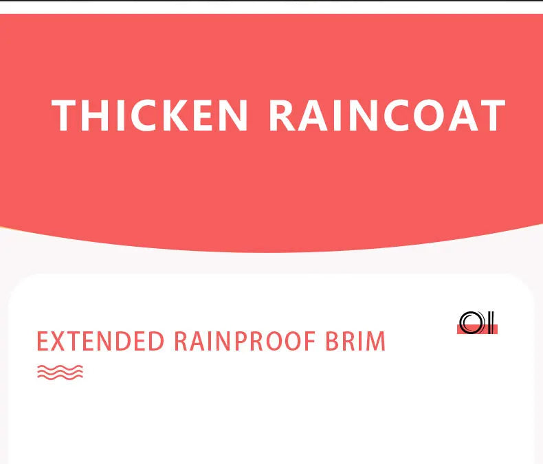 Men's Comfortable Long Trench Rain Jacket Polyester Waterproof Adult Raincoat Big Brim Hood Hiking EVA Customizable Logo