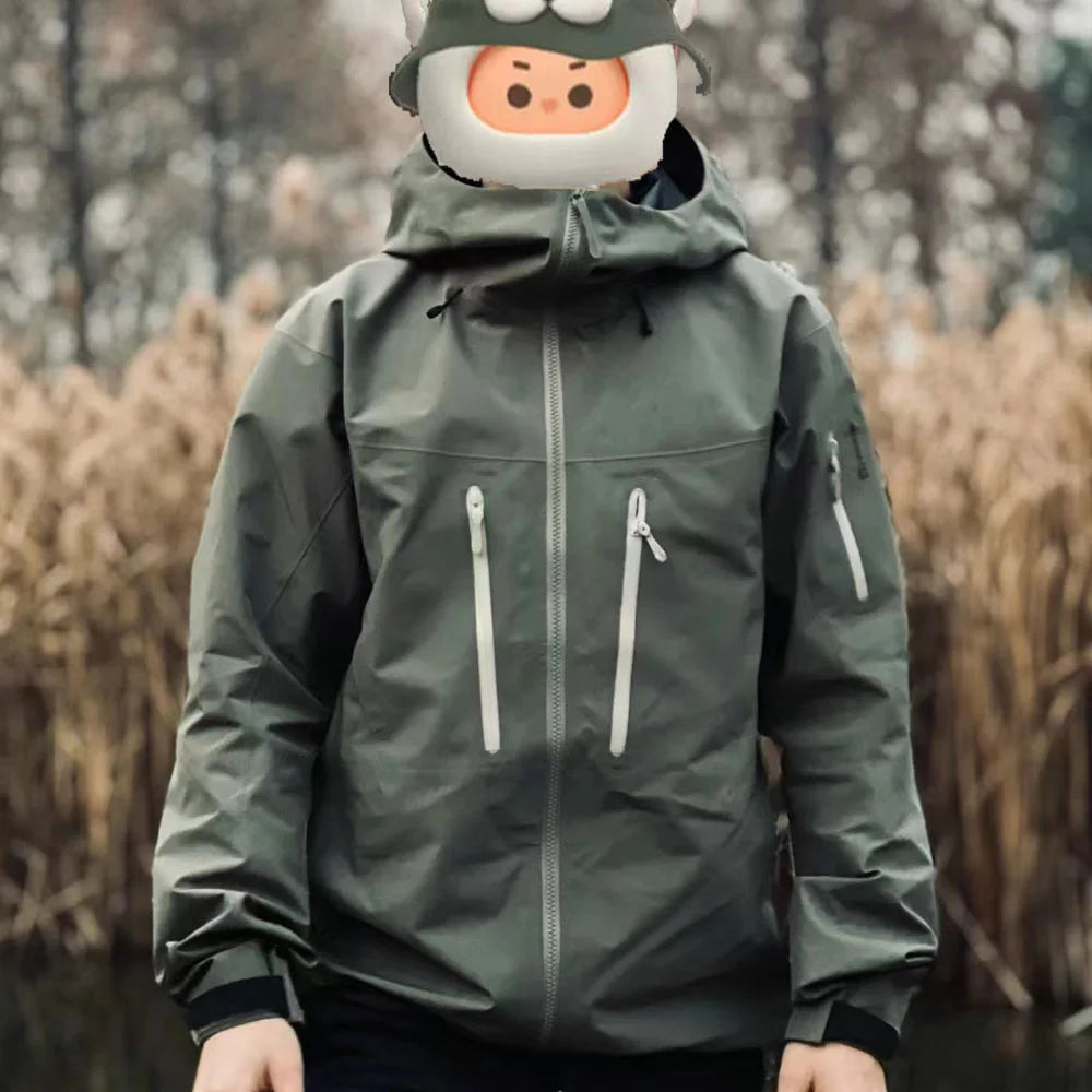 Wholesale Spring Unisex Waterproof Rain Jacket Windproof Outdoor Raincoat for Hiking Soft Shell Windbreaker